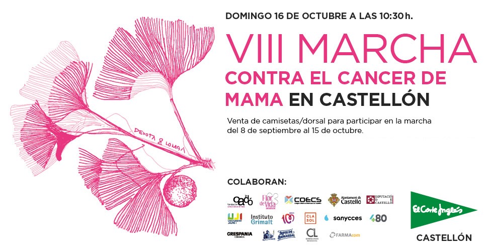 VIII MARCHA DE CASTELLÓ CONTRA EL CÁNCER DE MAMA 2022 "UN PASEO POR LA VIDA"